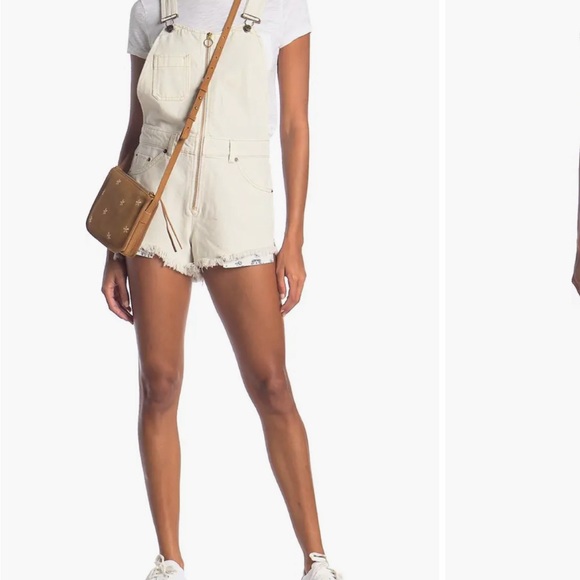Free People Pants - Free People Sunkissed Denim Short Overalls 12